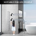 thumbnail image 4 of NETSENG Shower Head Holder Strong Adhesive 360 Degree Rotatable Adjustable Handheld Shower Wand Holder Wall Mount Bracket for Bathroom, 4 of 6