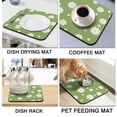 thumbnail image 4 of Washable Rubber Daisy Cute Floral Dish Drying Mats for Kitchen Counter Home Large Coffee Bar Pad Accessories and Decor for Utensils Stemware 16''x18'', 4 of 7