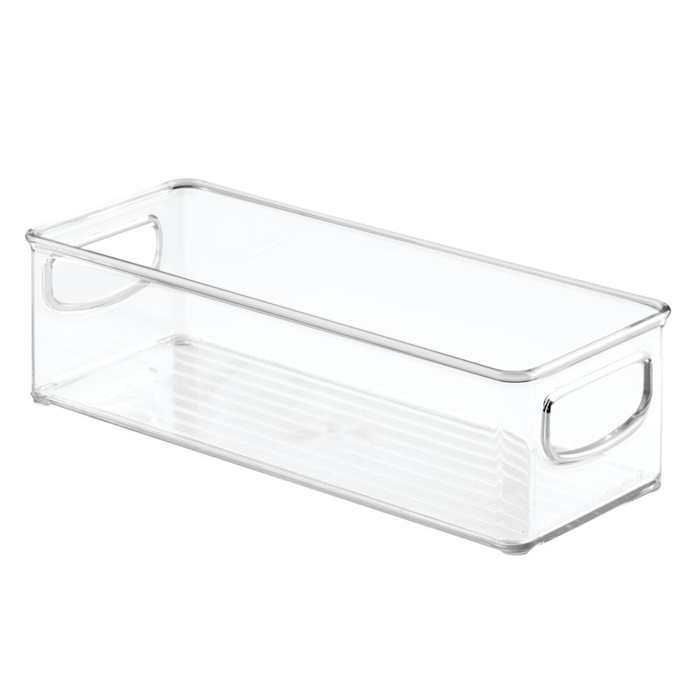 mDesign Plastic Bathroom Storage Container Bin Box with Handles, 4 Pack