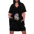 thumbnail image 1 of Vestido ancho con cierre de cremallera para mujer, auténtica ropa para mujer., 1 of 6