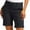 #3Black, variant on Byworldtasic Womens Basic Shorts Women's Solid Solor High-Waisted Shorts Drawstring Pocket Casual Shorts