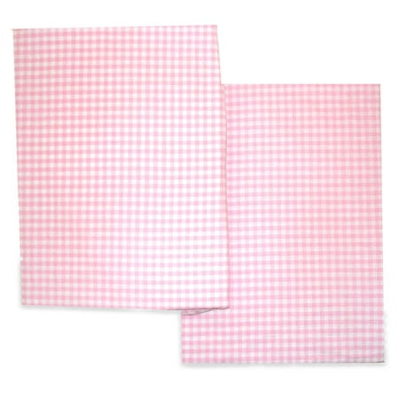 Seed Sprout Gingham Changing Pad Covers - Pink