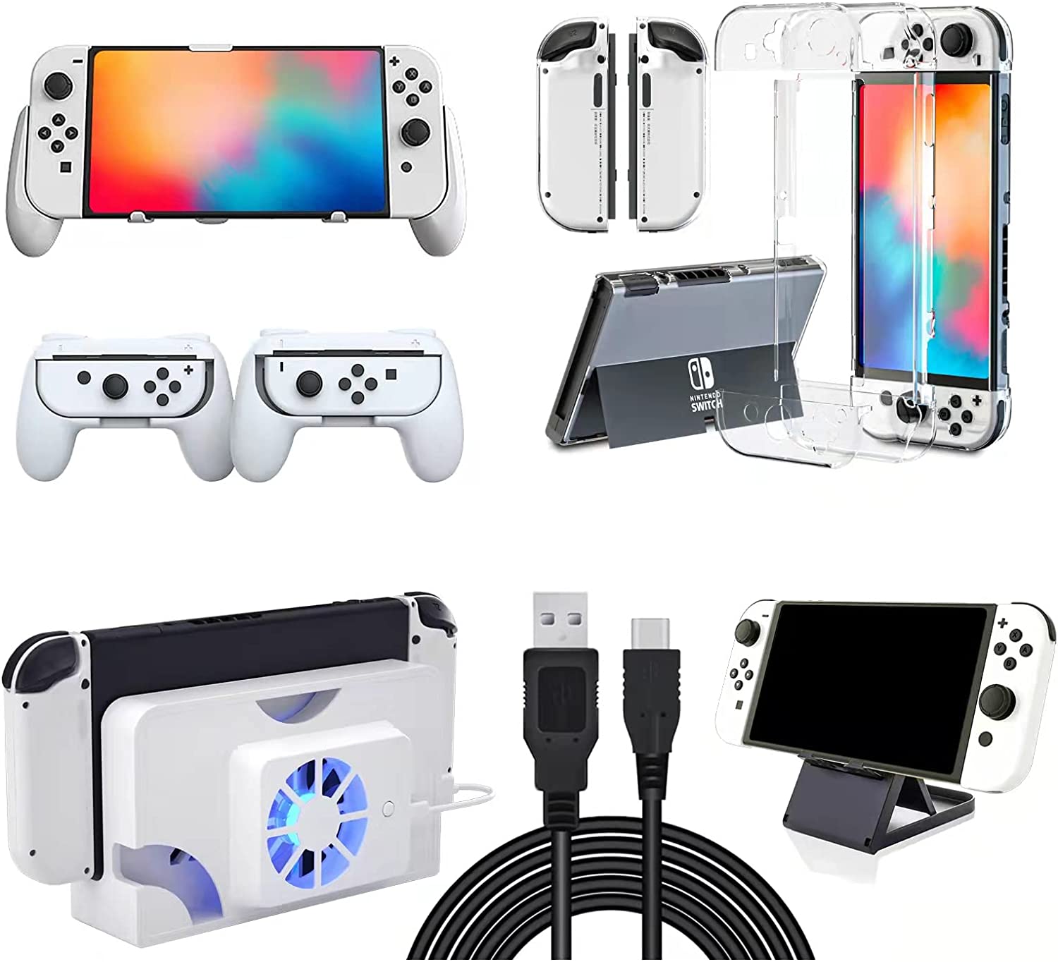 Nintendo Switch Oled Accessories, Switch Oled Grip, Switch Oled Joy Con