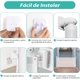 thumbnail image 5 of Puerta de Seguridad para Bebé, 180 * 86CM Puerta Retráctil de Malla para Niños y Mascotas, Puerta Extensible Ajustable para Bebé para Escaleras, Viviendas, Cocinas y Portales, Taladrado o Autoadhesivo, 5 of 5