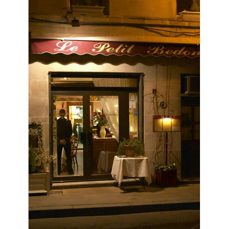 Restaurant Le Petit Bedon at Night, Avignon, Provence, Alpes Cote D Azur, France Print Wall Art By Per (Best Restaurants In Avignon France)