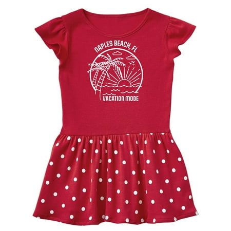 

Inktastic Summer Vacation Mode Naples Beach Florida Gift Toddler Girl Dress