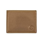 Timberland Men's Leather RFID Blocking Passcase Security Wallet, Tan