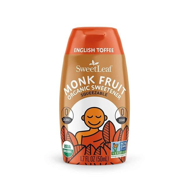 SweetLeaf - Monk Fruit Squeezable Liquid Organic Sweetener English Toffee - 1.7 fl. oz