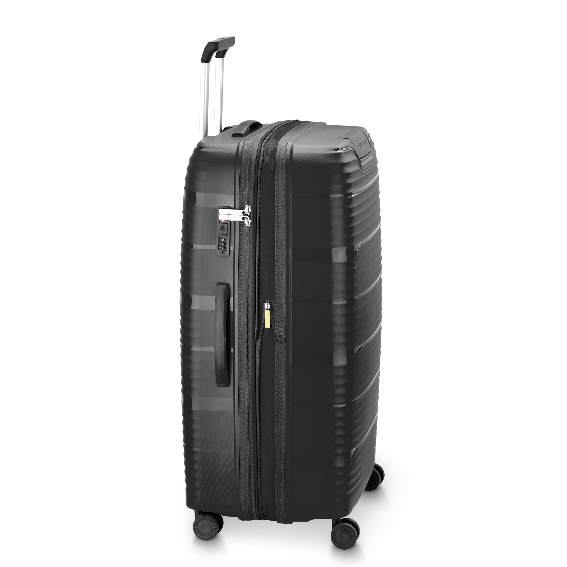 DELSEY PARIS Dune 25" Medium Checked Hardside Expandable Spinner Luggage, Black