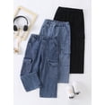 thumbnail image 7 of Jolyshlid Boys Straight Fit Denim Jeans, 3 Packs Elastic Waist with Pockets Casual Jeans Multicolor 4-5Y, 7 of 7