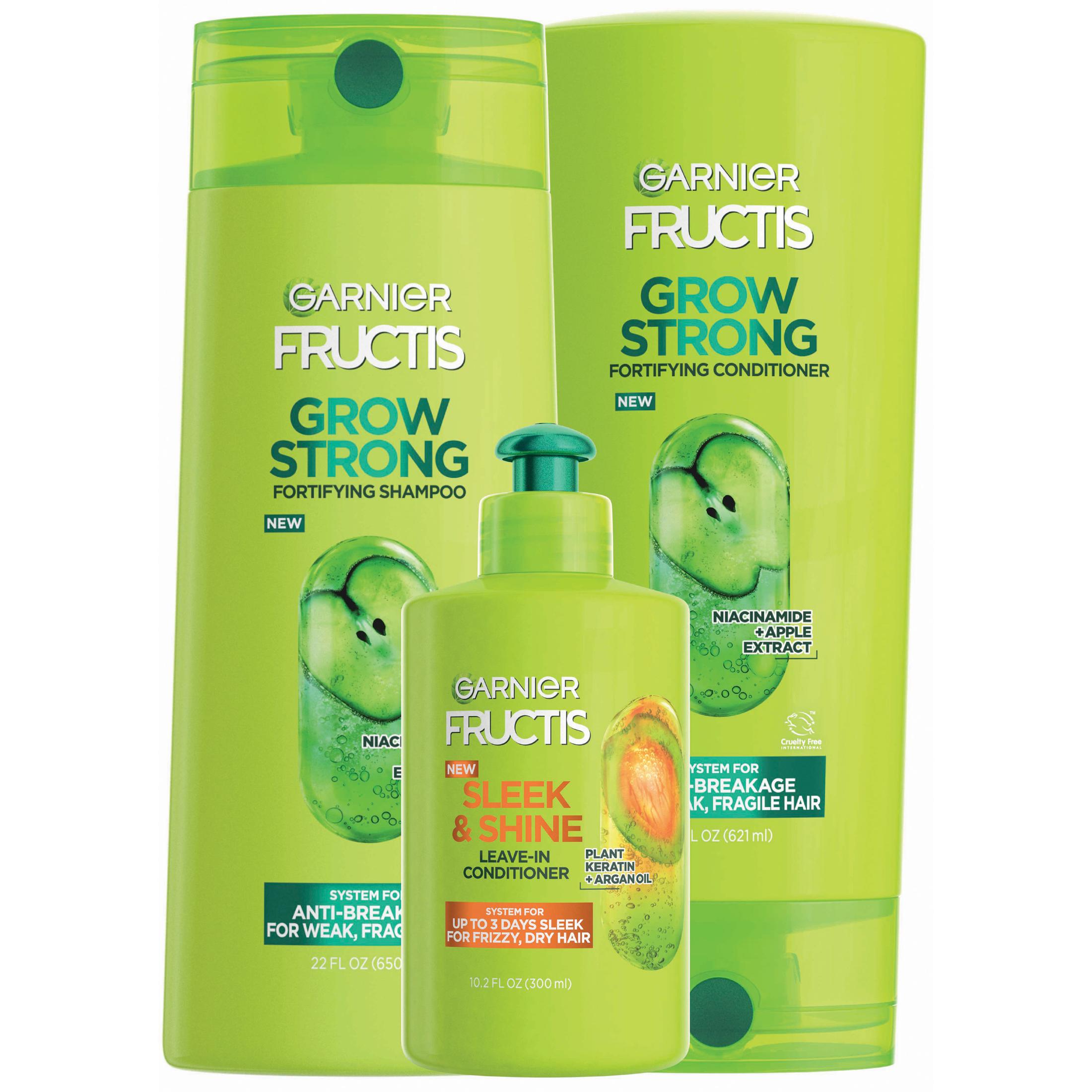 ($16 Value) Garnier Fructis Grow Strong Shampoo Conditioner and Treatment Gift Set, Holiday Kit - image 2 of 4