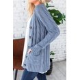 thumbnail image 2 of Women Cable Knit Cardigan Long Sleeve Button Down Sweaters with Pocket Knitwear, 2 of 4