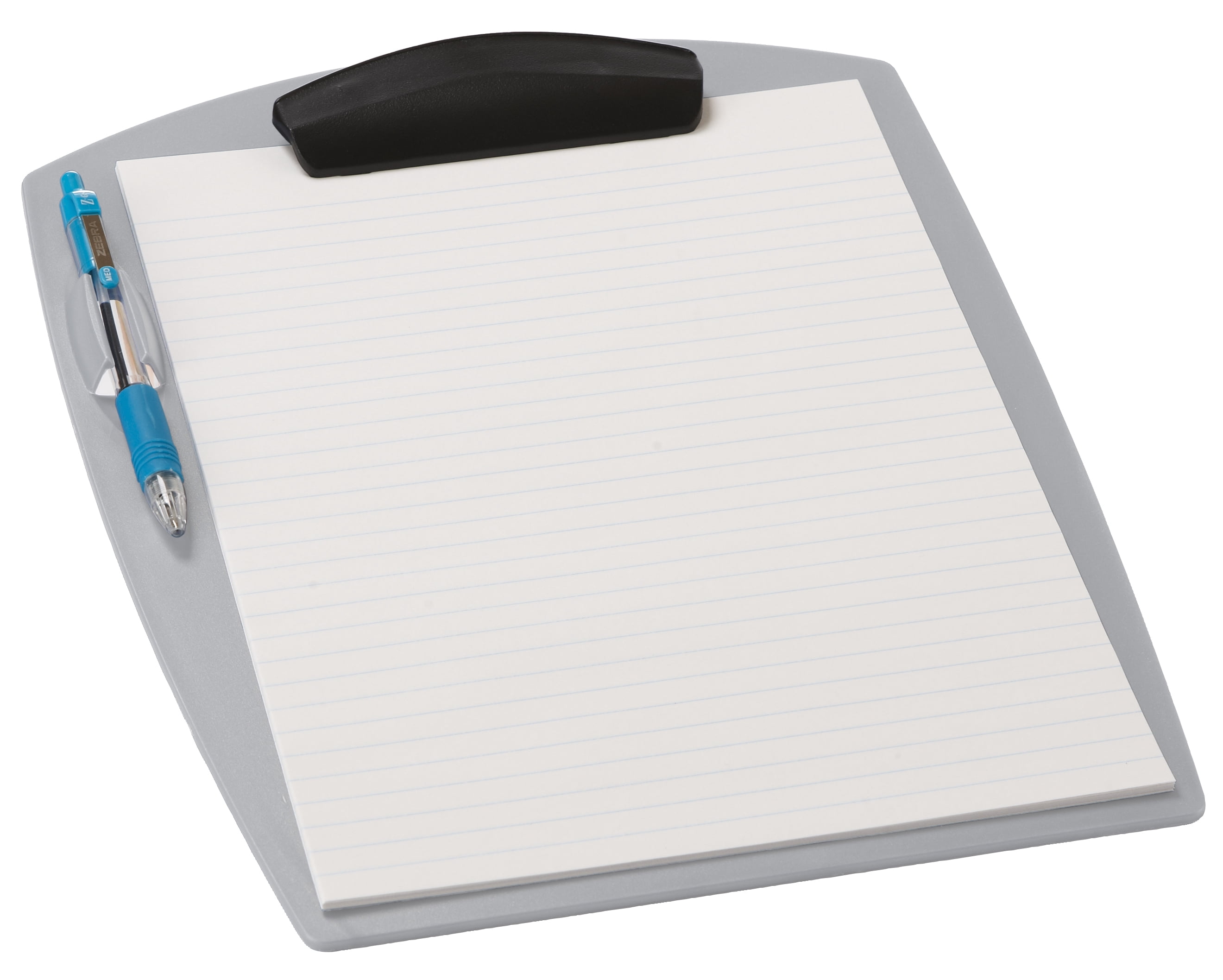 Storex Plastic Clipboard, with Pencil Holder, Asst. Colors, 12-Pack