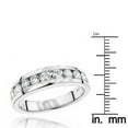 thumbnail image 3 of 14K Mens Natural 1.1 Ctw Diamond Wedding Ring For Him (White Gold Size 10), 3 of 3