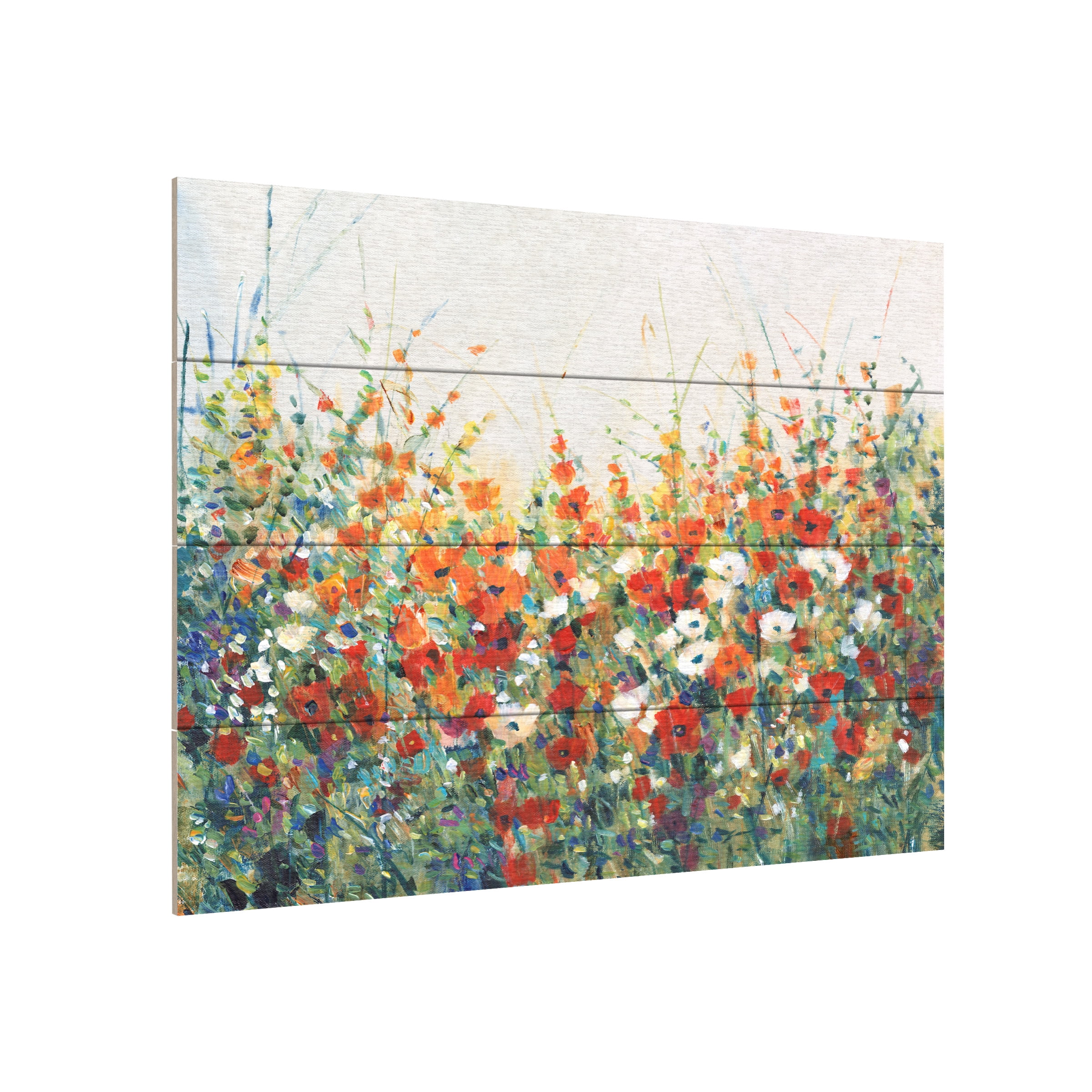 Tim O'Toole 'Garden in Bloom I' Wood Slat Art 12x16