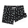 thumbnail image 4 of Bañador de secado rápido para hombre, shorts de tabla, shorts de playa (Negro L), 4 of 6