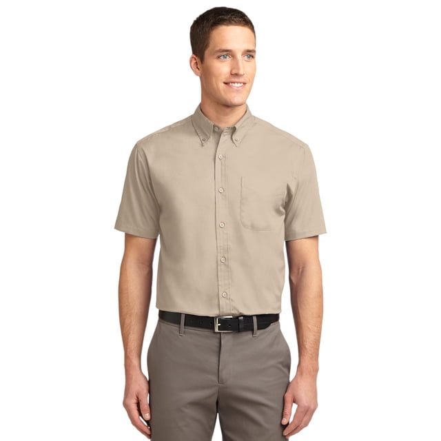 Camisa Port Authority® Tall de manga corta de fácil cuidado. TLS508 Autoridad Portuaria TLS508