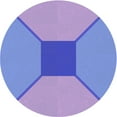 thumbnail image 1 of Ahgly Company Machine Washable Indoor Round Transitional Purple Mimosa Purple Area Rugs, 4' Round, 1 of 7