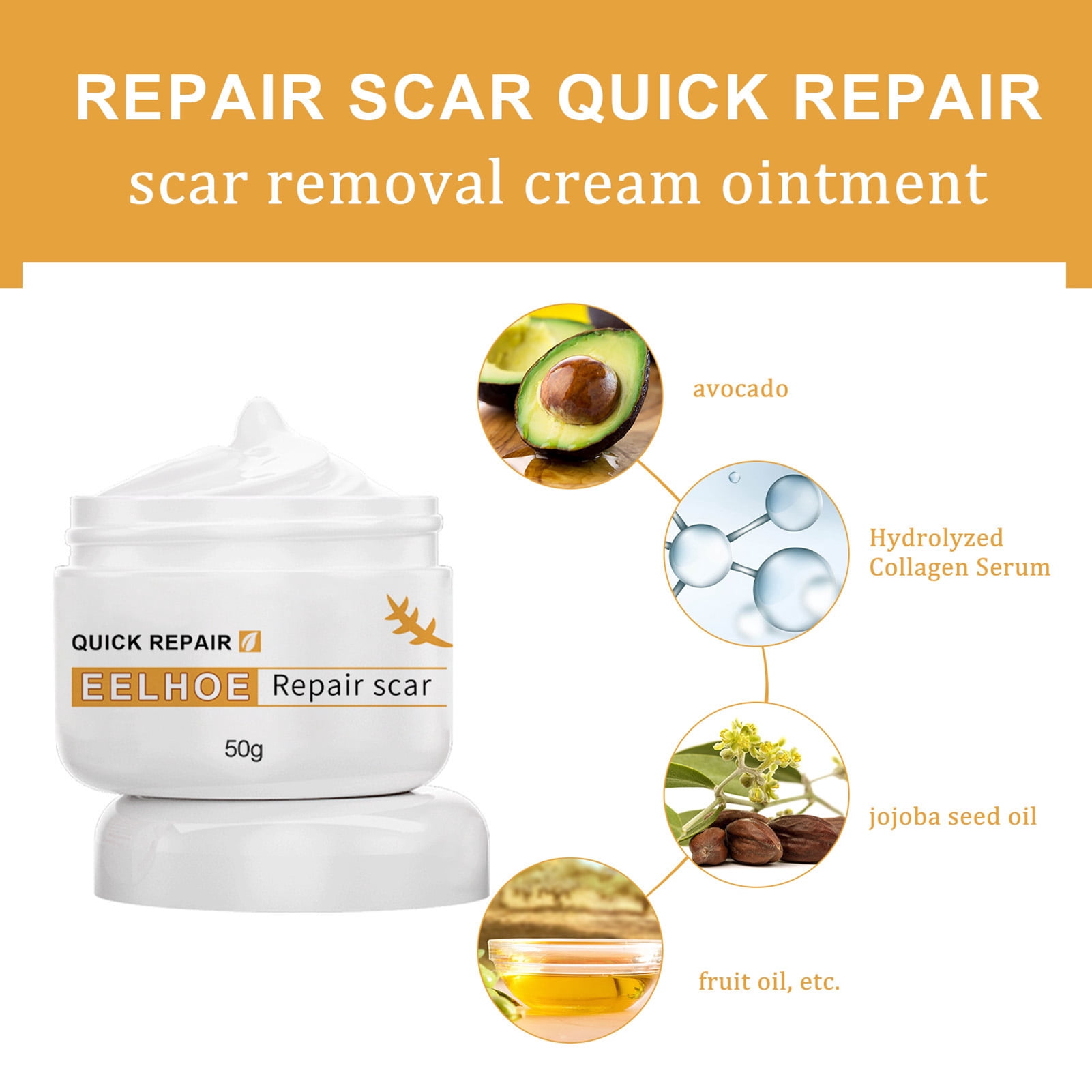 Buy EELHOE 50g Scar Removal Cream Ointment Scar Soothing Nonirritating