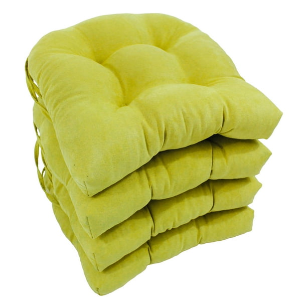 Cojín de microgamuza Pillow Blazing Needles para silla, 16 pulgadas, paquete de 4