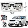thumbnail image 6 of IClover Foldable Windshield Sun Shade Auto Car Jumbo Sunshade Visor with Cartoon Design [59"x33"] for Heat Block Wind Shield Screen UV Rays Full Protection, Trucks SUVs Vans Glasses, 6 of 8