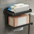 thumbnail image 6 of Rustproof ABS Toilet Paper Holder with Phone Shelf, Freestanding Bathroom Organizer, 21x13x11cm, Easy Install, Strong Load-Bearing Capacity, Modern Design, White, 6 of 7