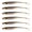 Brown 75mm, variant on Whaledi 6Pcs Fork Tail Swimbaits Lures Silicone Artificial Swimbaits for Saltwater