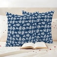 thumbnail image 3 of Blue Leaves Outdoor Waterproof Pillow Covers, Farmhouse Pastoral Spring Leaf Branch Decorative Square Throw Pillowcase Sofa Cushion Sham for Patio/Couch/Chair, 24"x24" 2 Pack, 3 of 8