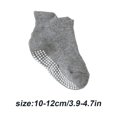 thumbnail image 1 of 6 Pcs Bas pour Enfants avec Bonne Élasticité Confortables à Porter Style Simple Bonne Fabrication Gris Clair 10-12, 1 of 6