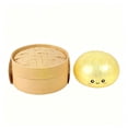 thumbnail image 2 of YiJuHui Slow Rising Squishy Toy, Bao Bun Stress Relief Fidget Toy for Anxiety, Soft Glitter Sensory Squeeze Ball, Kawaii Desk Toy for Adults Office Home Relaxation, 2 of 6