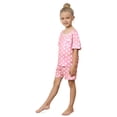 thumbnail image 2 of EFINNY Nightgowns Mom and Daughter Matching Family Pajamas Set Polka Dot 2PCs Short Sleeve Top and Shorts Outfits for Girls 6-12Y, 2 of 8