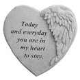 thumbnail image 1 of Kay Berry  Winged Heart Memorial Stone - Today And Everyday..., 1 of 1