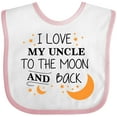 thumbnail image 3 of Inktastic I Love My Uncle to the Moon and Back Boys or Girls Baby Bib, 3 of 4