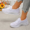 thumbnail image 2 of Domzle Women's Walking Shoes Slip On Tennis Sneakers Gym Workout Lightweight Non Slip Mesh Breathable Running Shoes for Women White, 2 of 7