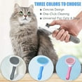 thumbnail image 7 of Cat Brush, Dog Self Cleaning Slicker Brush, Pet Shedding Grooming Brushes Remove Long Short Hair Massaging Comb, Indoor Removes Loose Undercoat for Puppy Kitten, Grey, 7 of 7