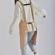 thumbnail image 4 of Delantal de lona impermeable para restaurante de café, ropa de trabajo, peto de algodón, uniforme de cocina, 4 of 5