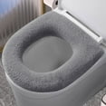 thumbnail image 2 of Soft Stretchable Toilet Seat Cover Pad for Enhanced Bathroom Comfort and Warmth, 2 of 4
