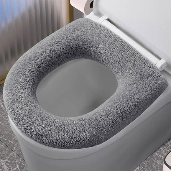 Soft Toilet Seat Cover Pad with Stretchable Washable Design for Enhanced Bathroom Comfort and Warmth