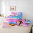 thumbnail image 6 of Erosebridal Girls Unicorn 7-Piece Twin Bedding Sets,Multicolor Glitter Print Bedding Comforter Set For Kids,Reversible Pink, 6 of 7