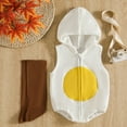 thumbnail image 2 of Ensemble pour Enfants, Blouse à Capuche Sans Manches d'Hiver Décontractée 2 Pcs, Habillage pour Enfants, 2 of 9