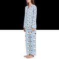 thumbnail image 2 of FORMRS Womens Pajama Set Long Sleeve Top and Pants with Pockets Soft Comfy Lounge Sleepwear, Sizes S-2XL, Blue Sheep Pattern, 2 of 7