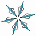 thumbnail image 2 of 6 pcs Archery Hunting Broadheads 100 Grain 3 Blade Broad Screw Tips Arrow Heads, 2 of 5