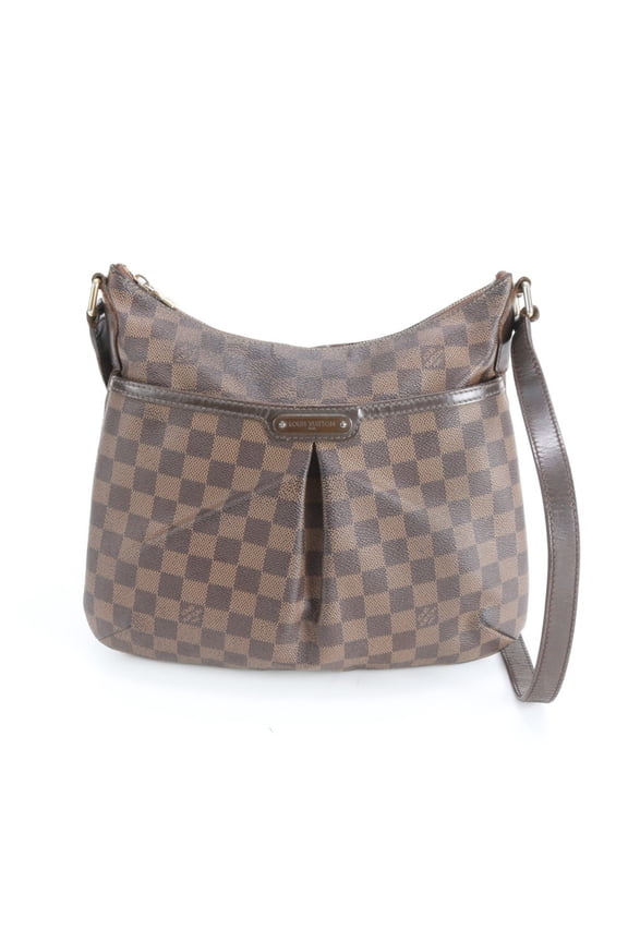 Pre-Owned Louis Vuitton Damier Bloomsbury PM N42251 Leather Shoulder/Crossbody Bag, Brown,...