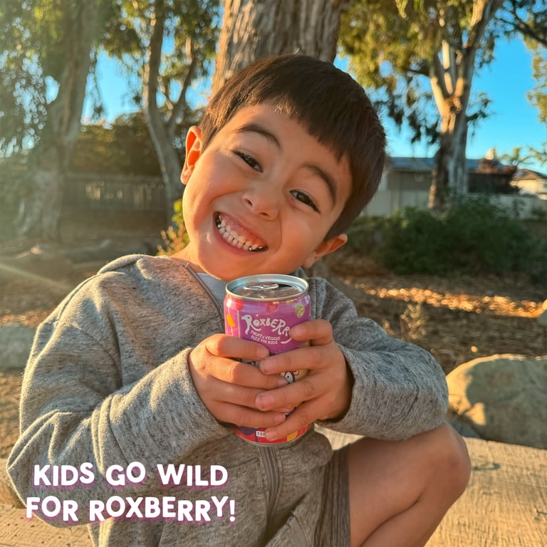 Roxberry Fruit and Veggie Sparkling Kids Beverage- Pink Lava