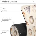 thumbnail image 4 of Yayeee Faucet Mat for Kitchen Sink 30" Diatomite Long Splash Guard Pad, Watercolor Seashells, 4 of 7
