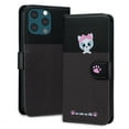 thumbnail image 1 of Compatible avec iPhone 13 Pro Max Étui Portefeuille Motif Animaux Mignons avec Fentes pour Cartes Couverture Rabattable, 1 of 5