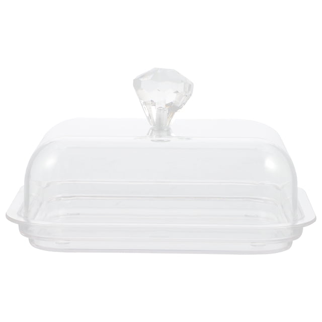 SHISUYAN 1Pc Butter Box Food Crisper Preservation Box Butter Storage Case with Lid