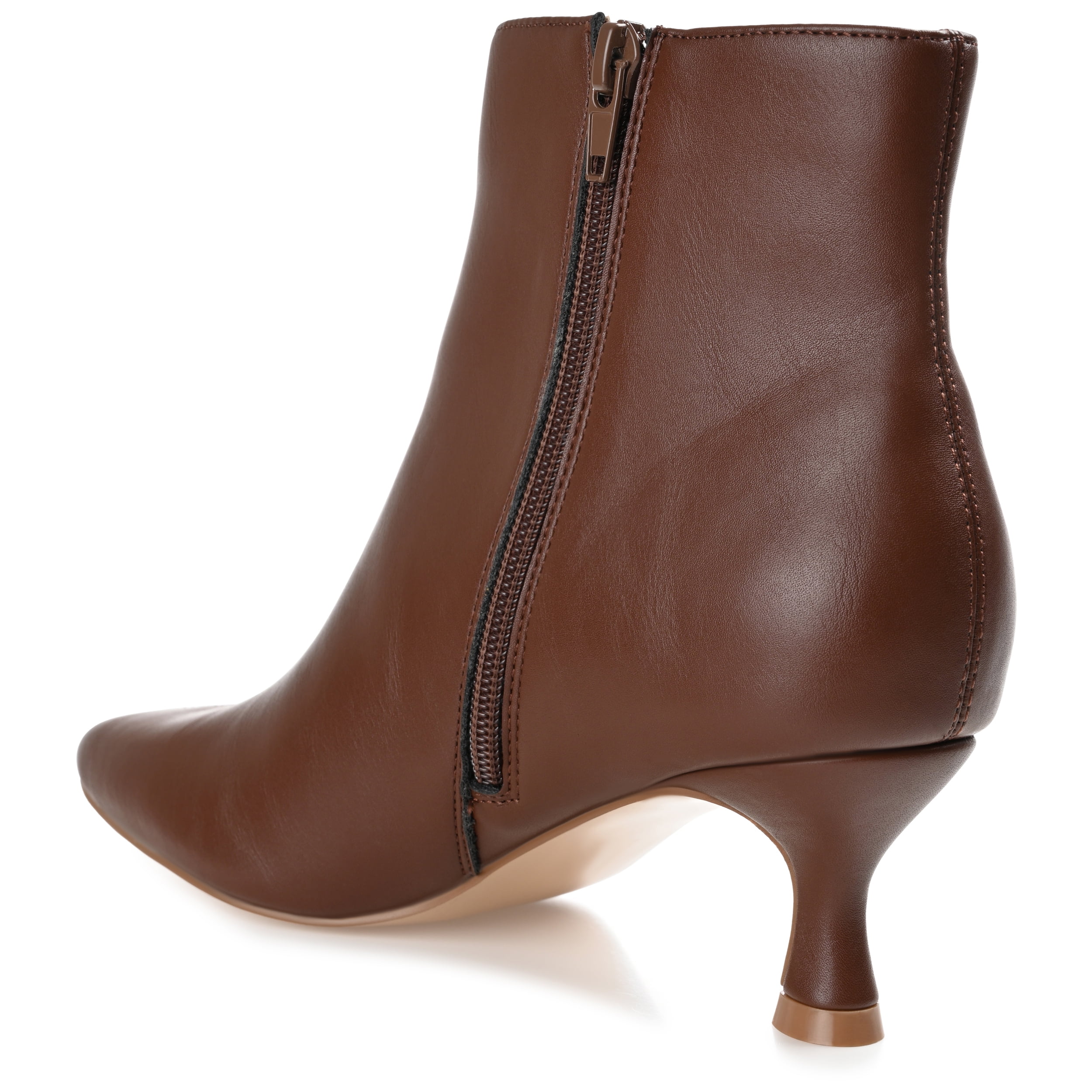 Journee Womens Kelssa Square Toe Kitten Heel Ankle Booties, Widths Available