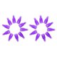 thumbnail image 2 of Soidarity 10 Uds. Clips de tapa de remojo de Arte de uñas de plástico Gel removedor de esmalte herramienta de envoltura líquido para la eliminación violeta 2piezas Soidarity  CBP119446, 2 of 5