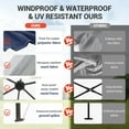 thumbnail image 4 of Garvee 79.5" Pop-up Gazebo Tent, Adjustable Height with Mosquito Netting, Double-Layer, Blue, 4 of 7